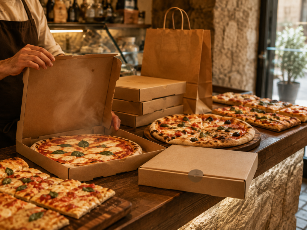 Pizza da asporto alla Locandiera